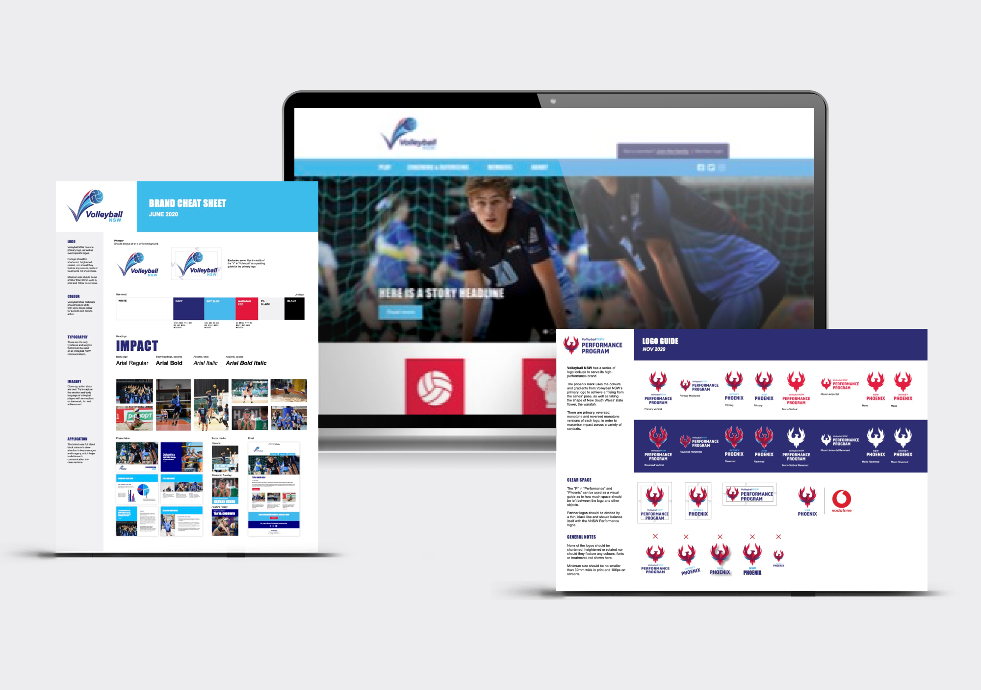 Volleyball NSW rebrand